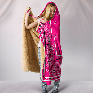 Pink Bandana Hooded Blankets