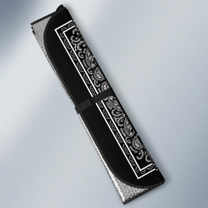 Black Bandana Car Window Shade