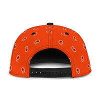 Perfect Orange Paisley Snapback Cap