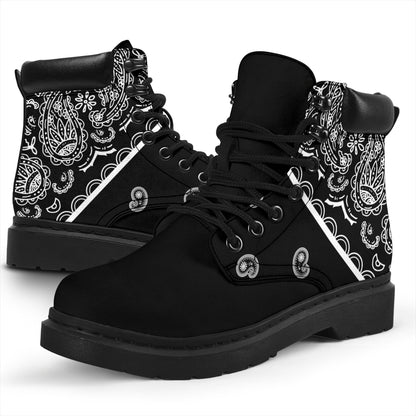 Black Bandana All Season Boots