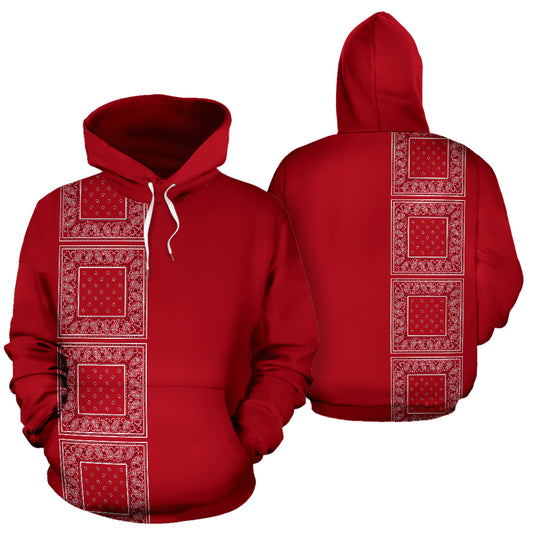 red bandana pullover hoodies