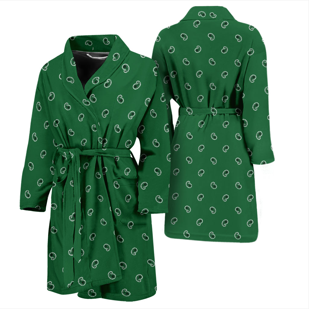 green paisley bandana bathrobe for men