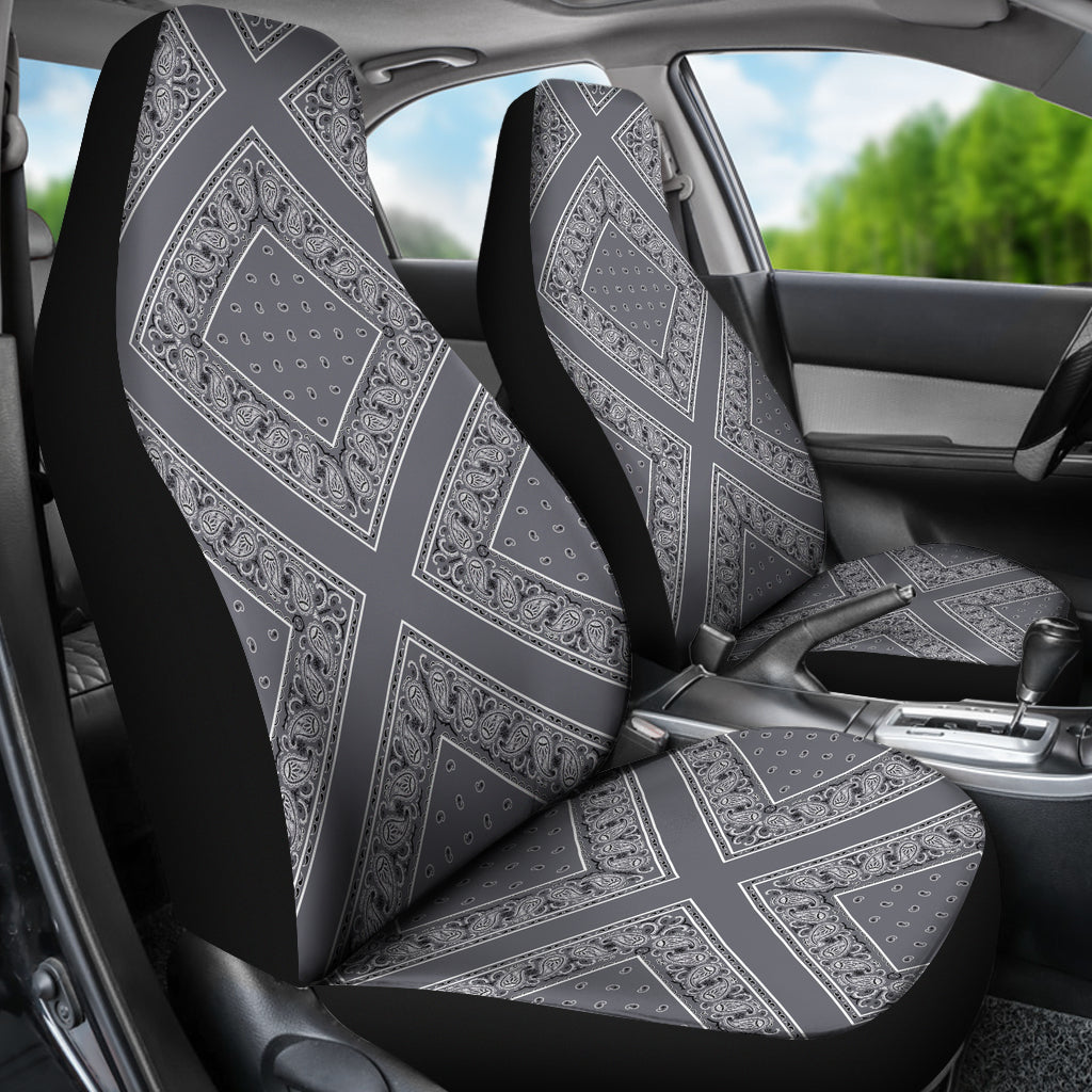 Gray car seat cover