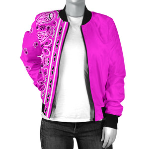 women's pink bomber jacket