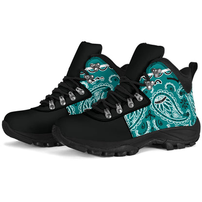 Teal Bandana Alpine Boots
