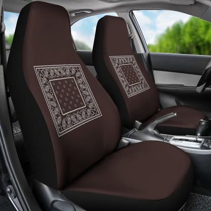 Coffee brown car seat cover