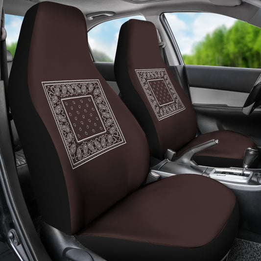 Coffee brown car seat cover