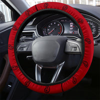 Red and Black Steering Wheel Covers - 3 Styles