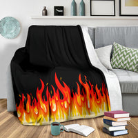 Flame Bandana Throw Blankets