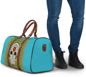 sugar skull carry on suitcase