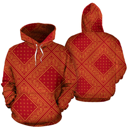 red and gold hoodie