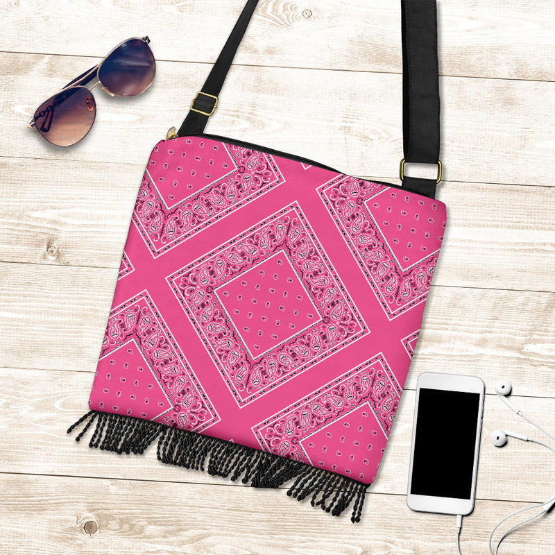 Pink Bandana Bohemian Bag