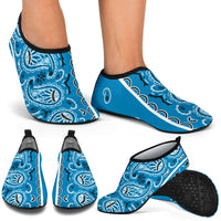 Sky Blue Bandana Addicts Water Shoes
