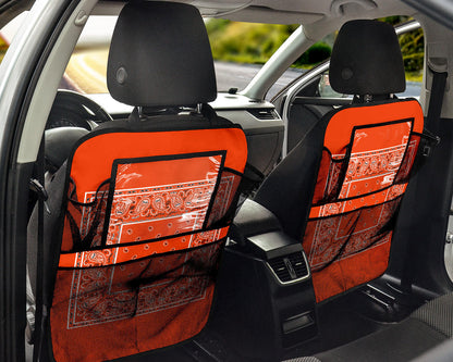 orange bandana seat organizers for autos