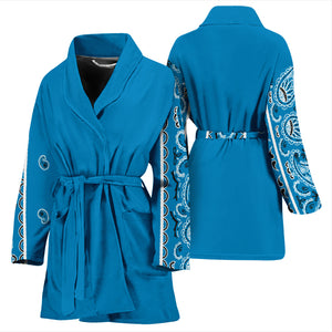 sky blue bandana robe