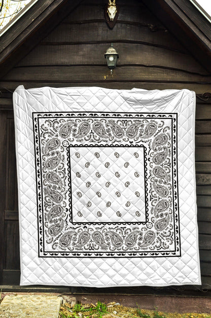 Quilt - White Bandana Quilt