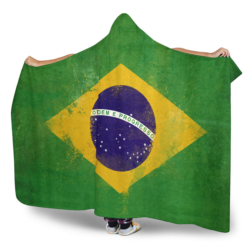 Ultimate Brazil Flag Hooded Blanket