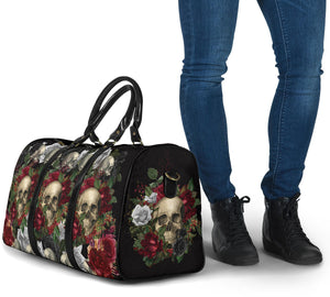 gothic suitcase with skulls