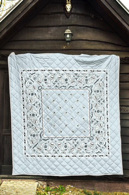 Quilt - Lt Blue Bandana Quilt