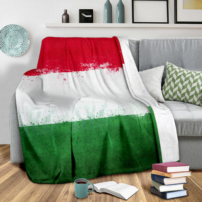 Italian Flag Fleece Throw Blanket