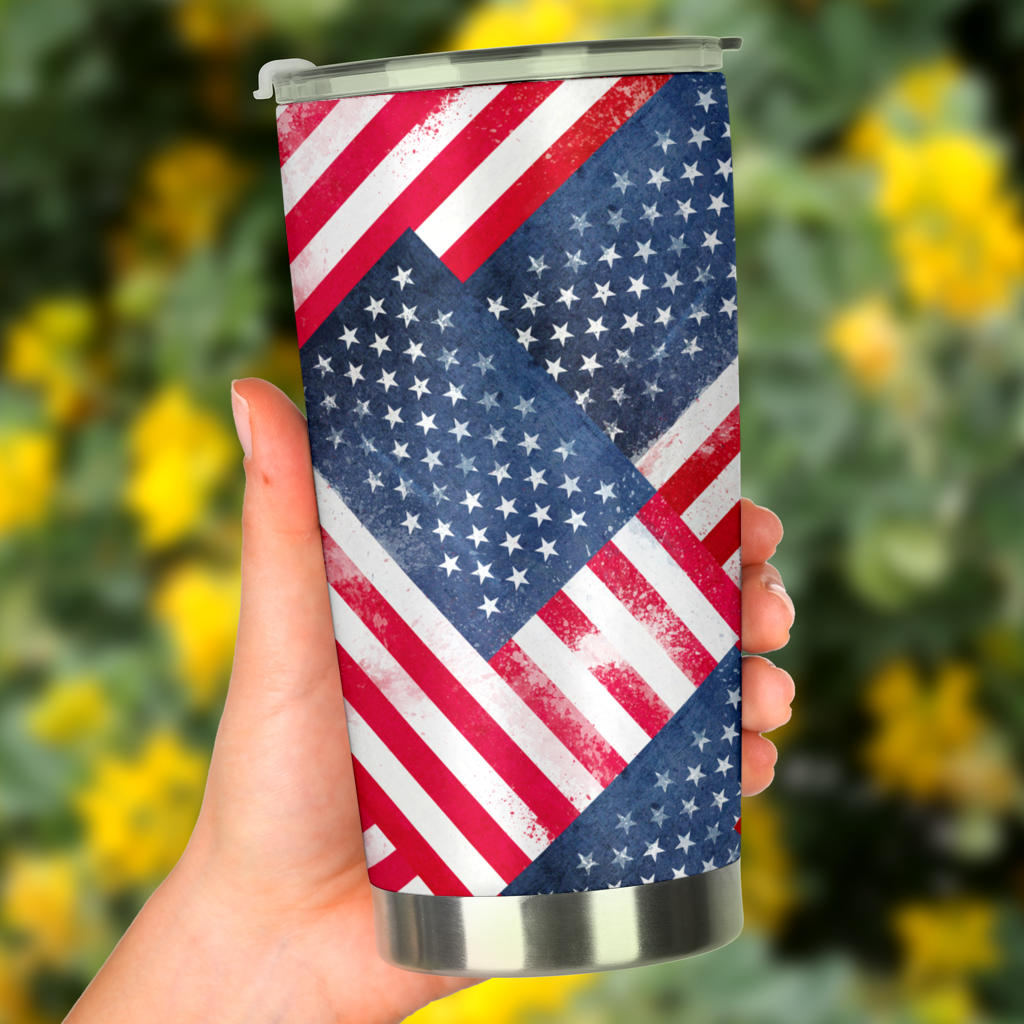 American Flag Bandana Tumblers