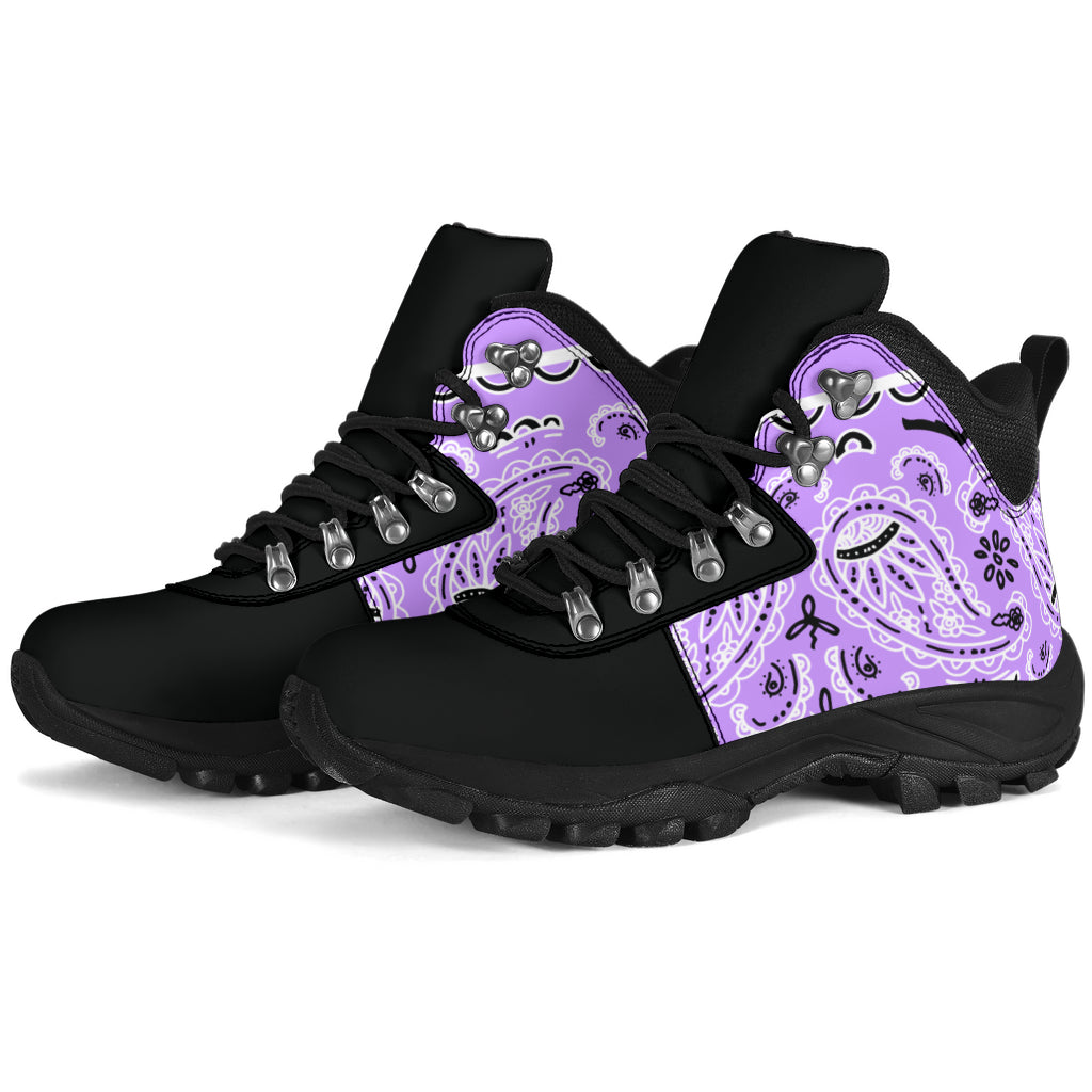 Light Lilac Bandana Alpine Boots