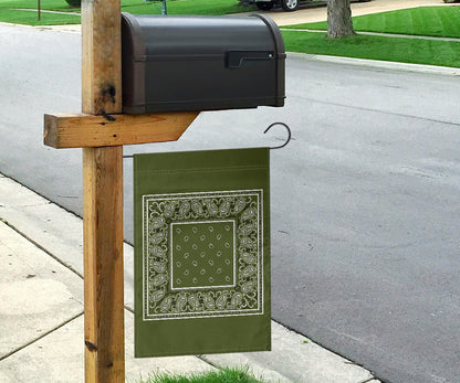 Army Green Bandana Home and Garden Flags