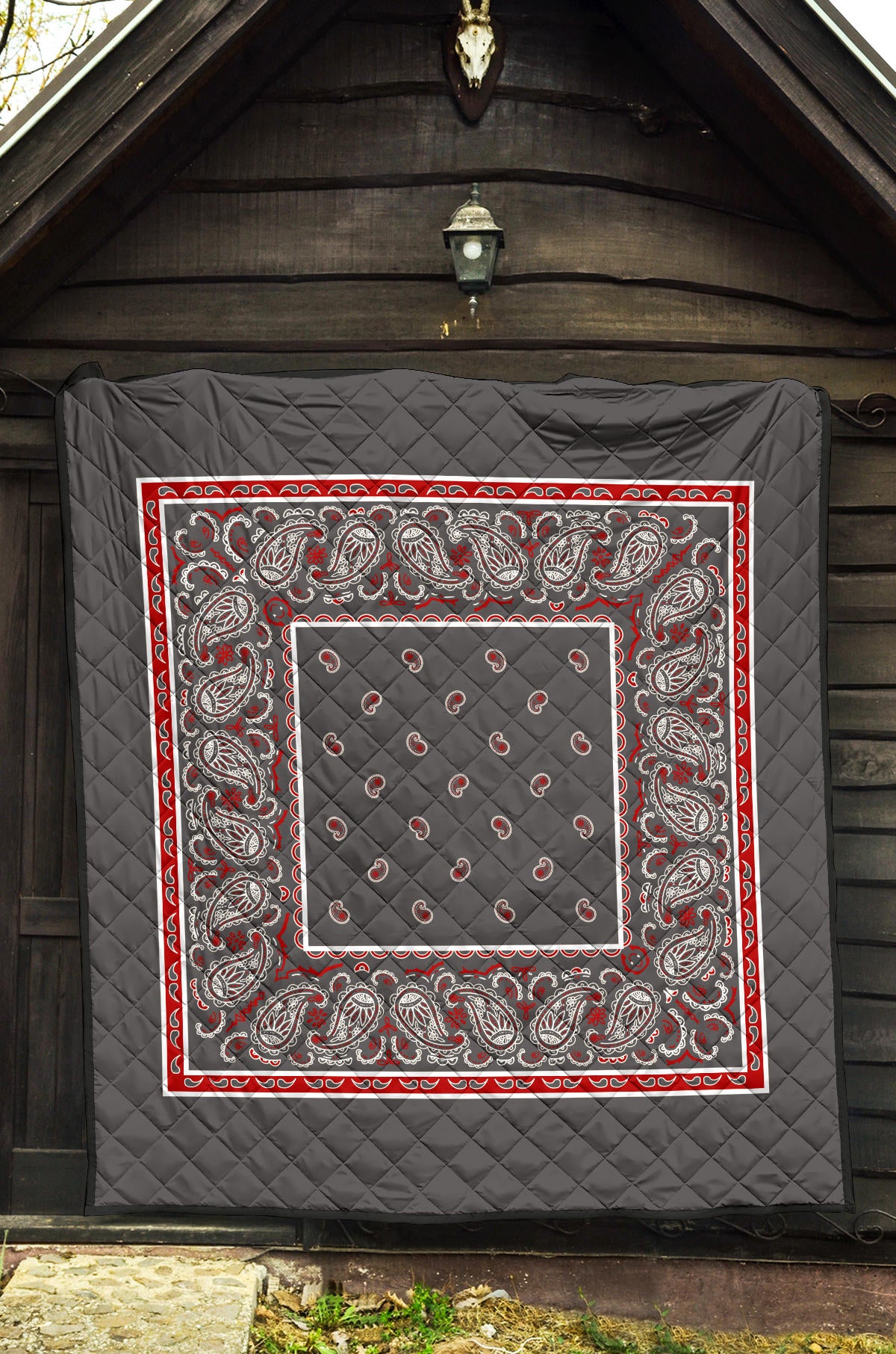Quilt - Wicked Gray Bandana Quilt