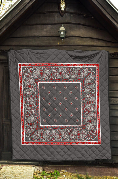 Quilt - Wicked Gray Bandana Quilt