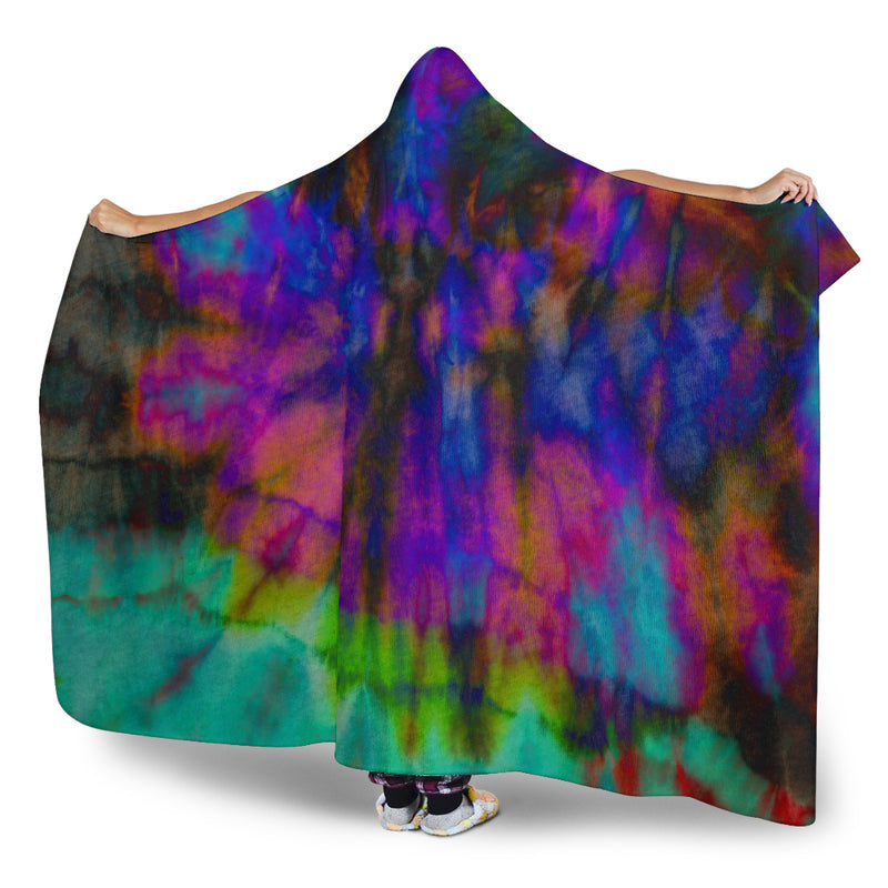 Ultimate Immersion Tie Dye Hooded Blanket
