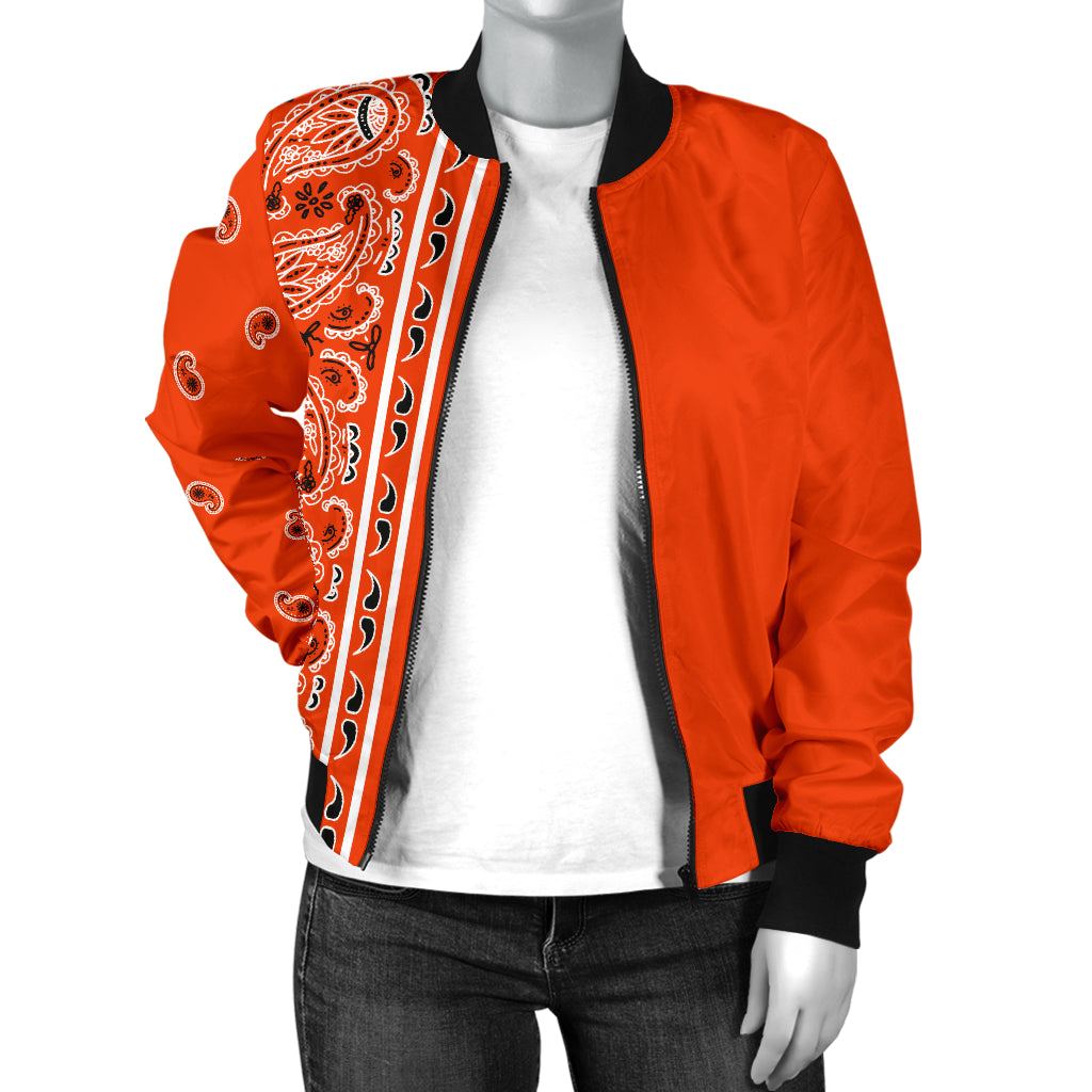 orange bandana jacket for women
