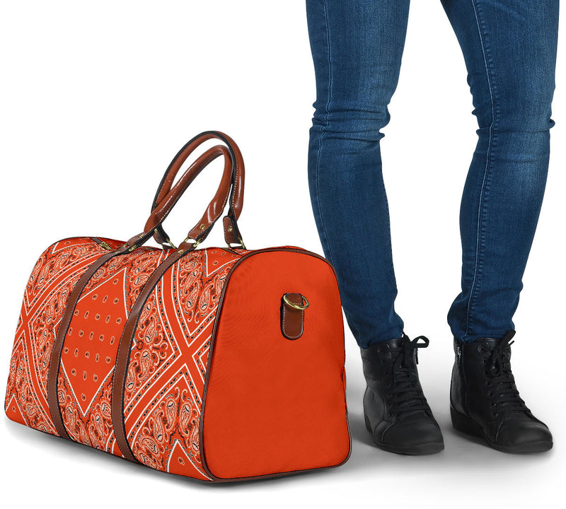Perfect Orange Bandana Travel Bag