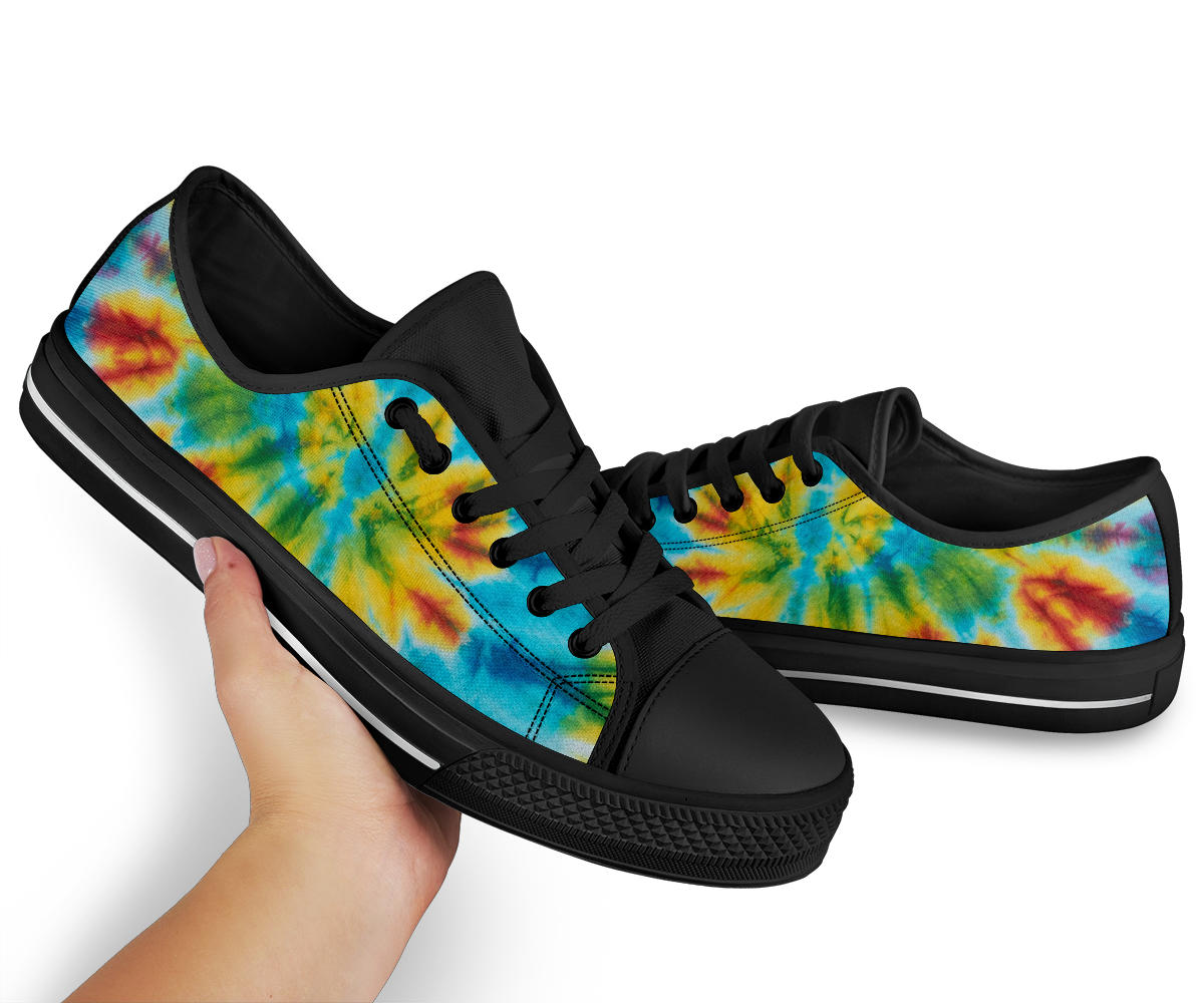 Canvas Low Top Sneakers - Tie Dye Swirl
