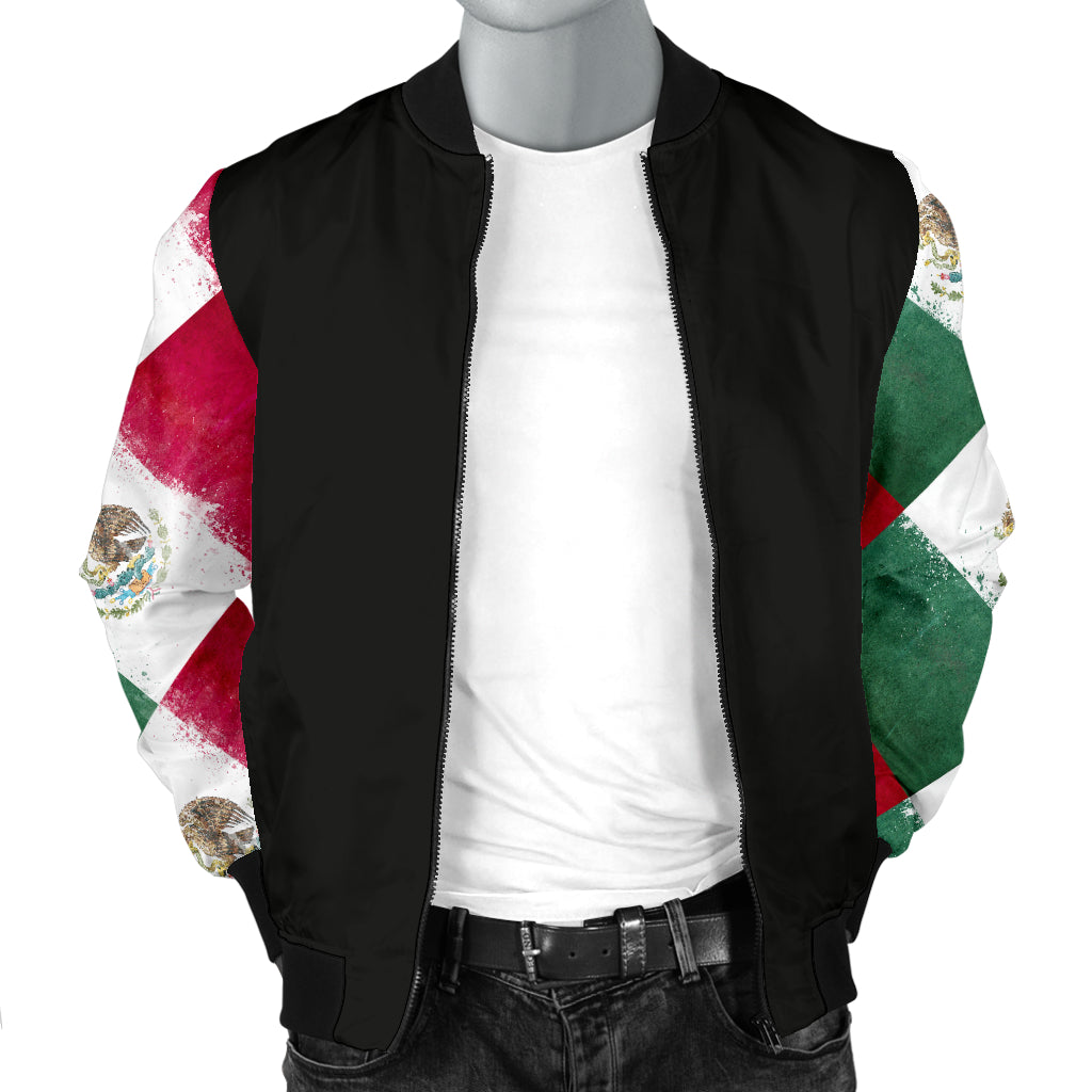 Men's Mexican Flag Bomber Jacket