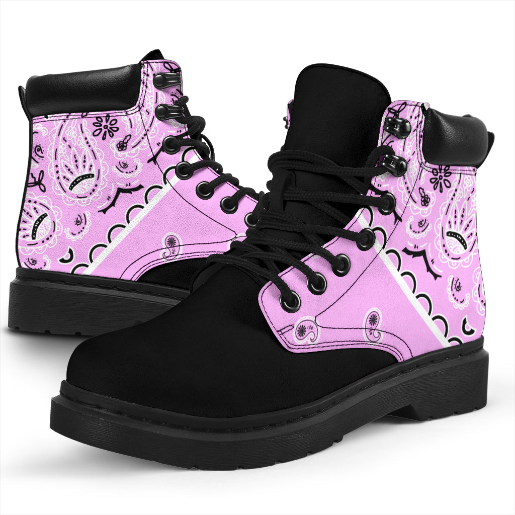 Light Pink Bandana Blackout All Season Boots