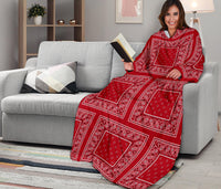 Classic Red Bandana Monk Blankets