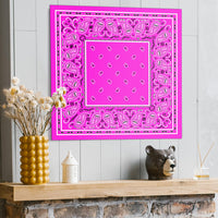 Abruptly Pink Bandana Metal Signs