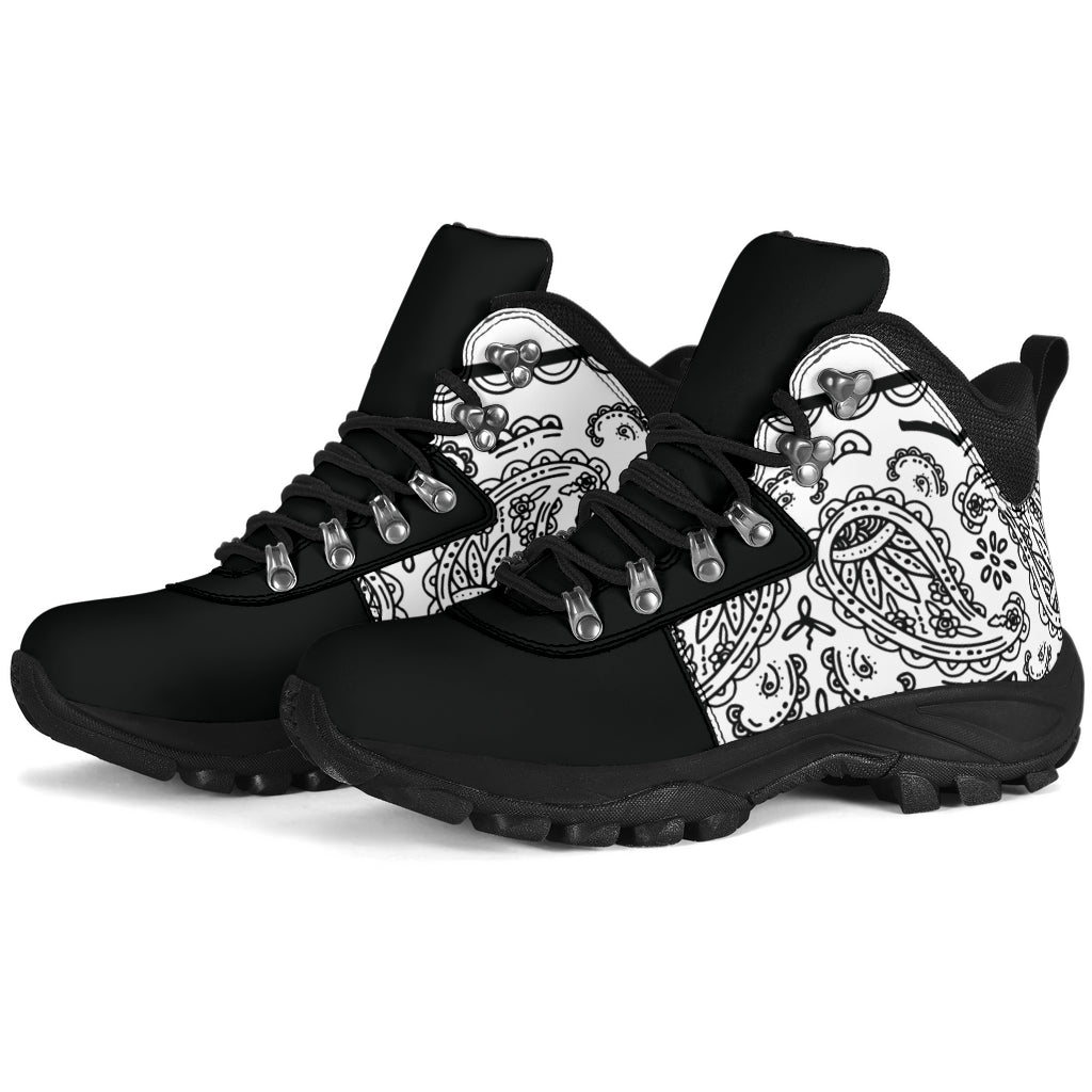 White Bandana Alpine Boots