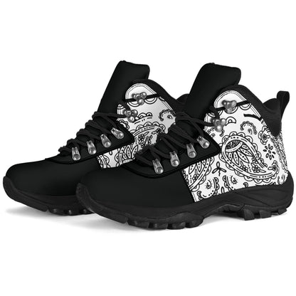White Bandana Alpine Boots