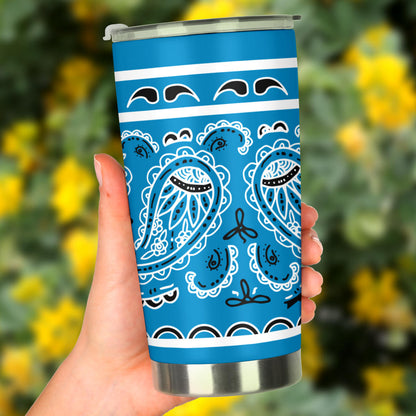 Sky Blue Bandana Tumblers