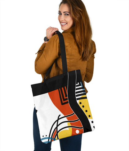 Retro Abstract Tote Bag 1