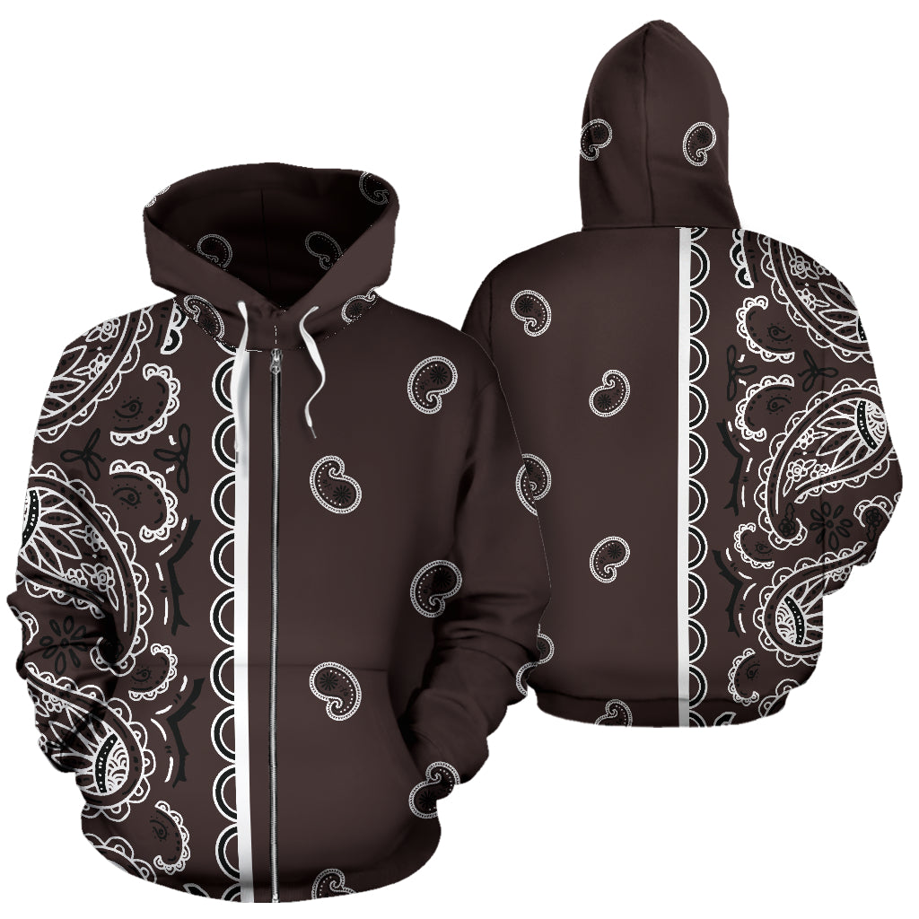 brown bandana hoodie