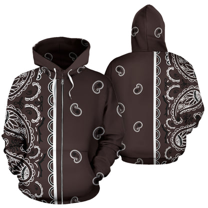 brown bandana hoodie
