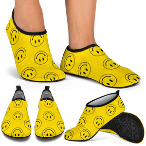 Ridiculously Happy Yellow Water Shoes