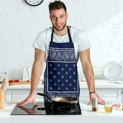 Navy Blue Bandana Aprons