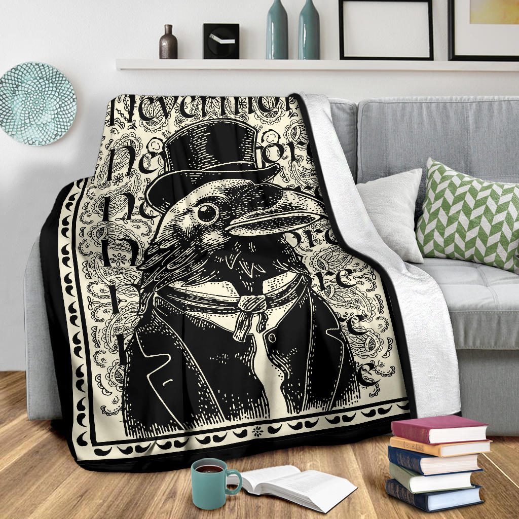 The Dapper Raven Fleece Throw