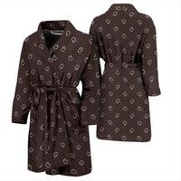 brown bandana paisley bathrobe