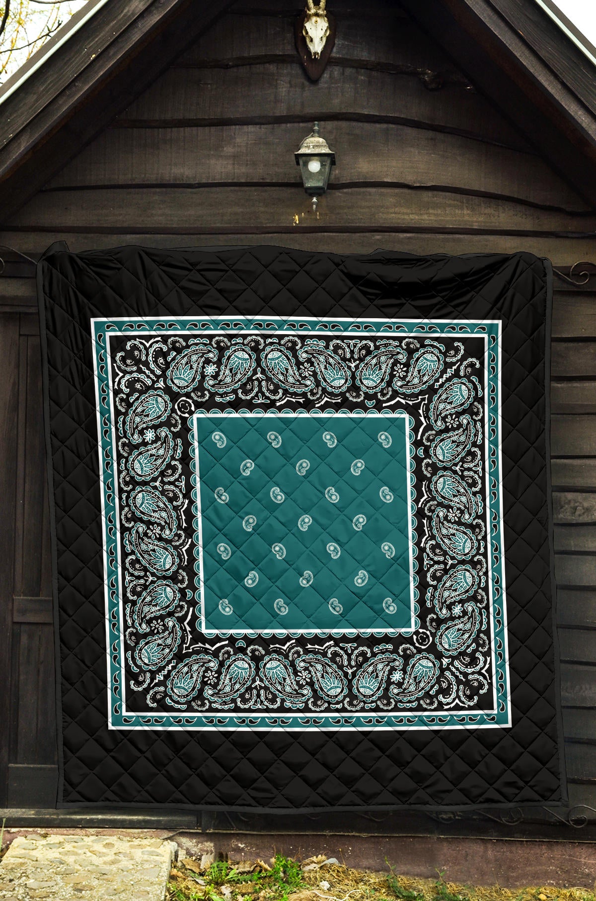Peacock Teal Bandana Quilt
