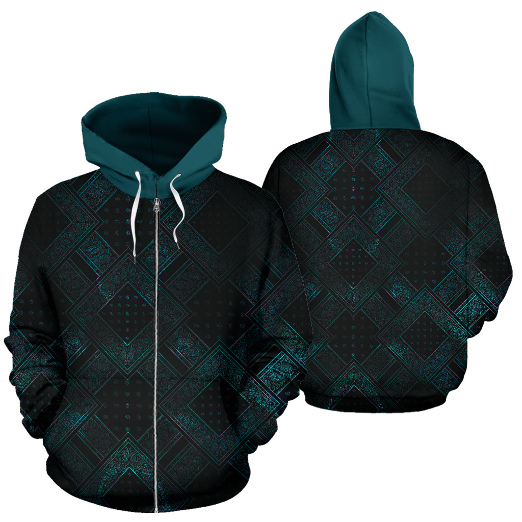 black and blue hoodie