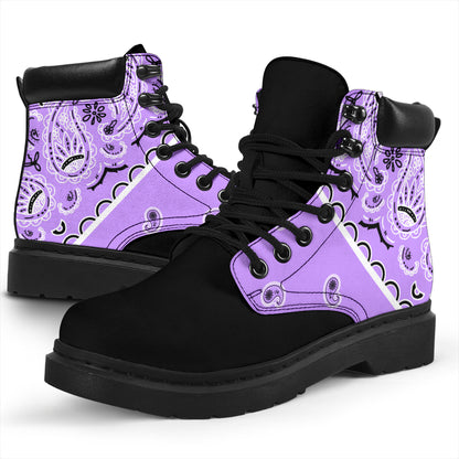 Lilac Bandana Blackout All Season Boots